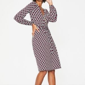 Boden Elodie Wrap Jersey Midi Dress